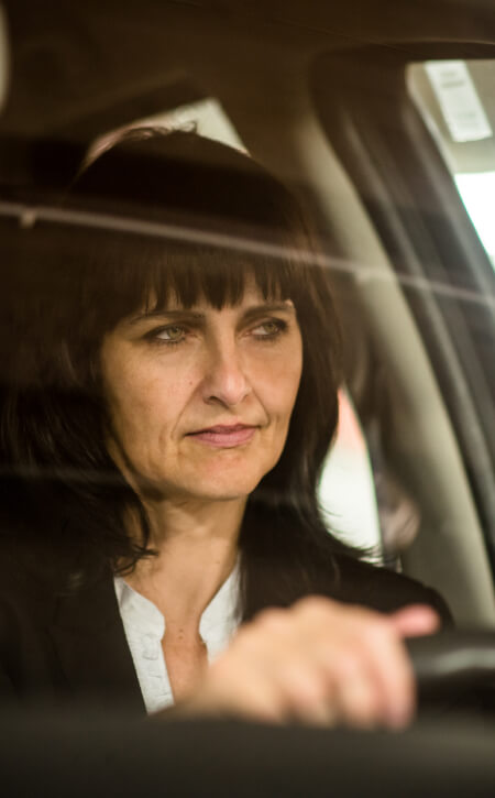 woman driving