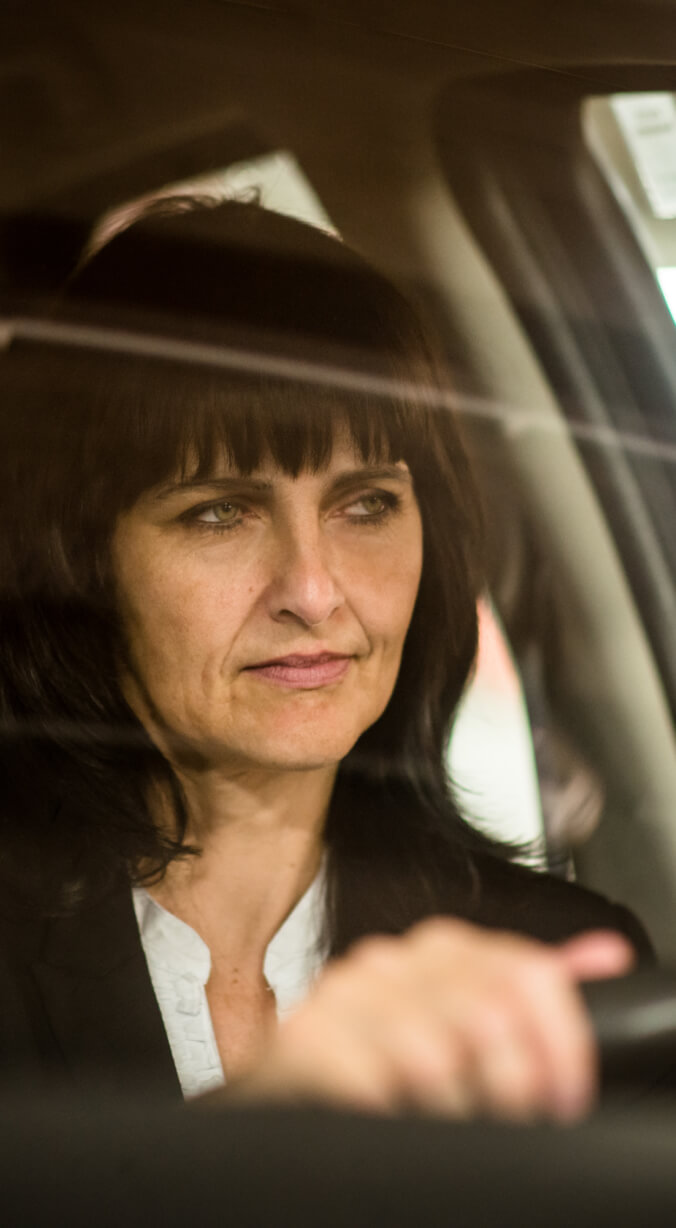 woman driving