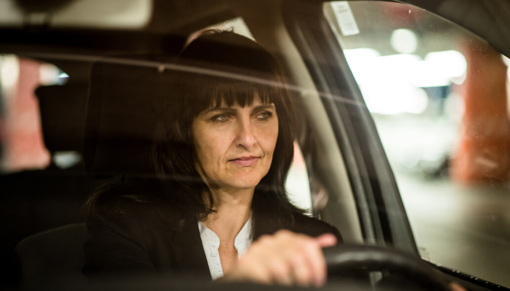 woman driving
